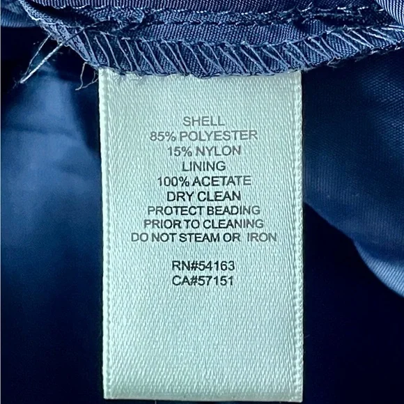 Eliza J Navy and Pale Pink Floral Ball Gown - Picture 16 of 17